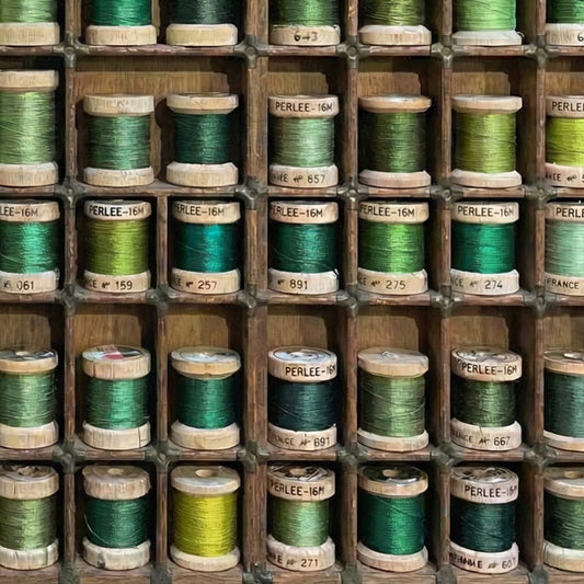 Soie Perlée broderitråd 100% silke enkeltfarger