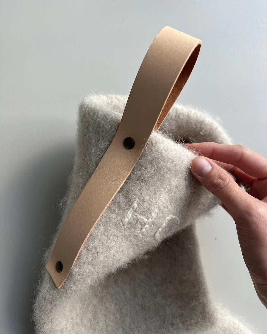 PetiteKnit Lærstropp 45 cm og skruer til julestrømper