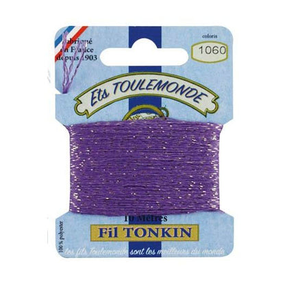 Maison Sajou Fil Tonkin broderitråd med glitter