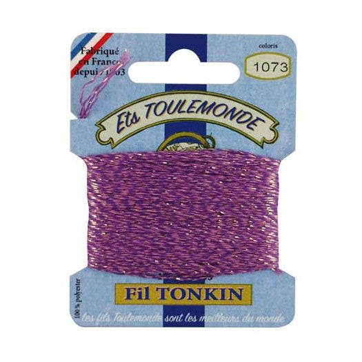 Maison Sajou Fil Tonkin broderitråd med glitter
