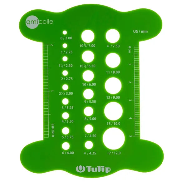 Tulip Strikkepinnemåler