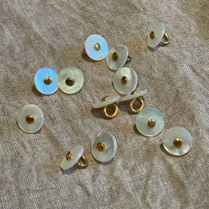 Vintage knapper i perlemor