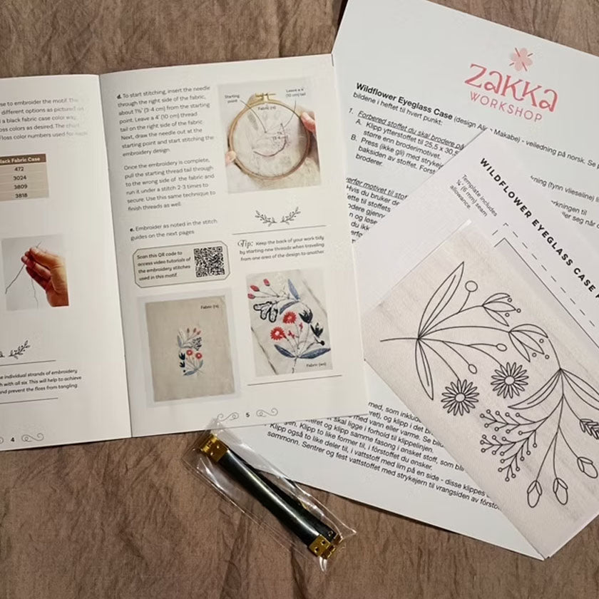 Zakka Workshop: Wildflower Eyeglass Case Kit