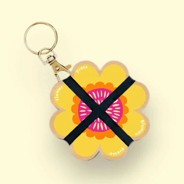 Blomsterpresse Nøkkelring