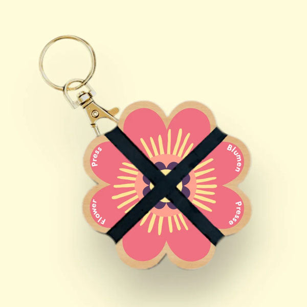 Blomsterpresse Nøkkelring