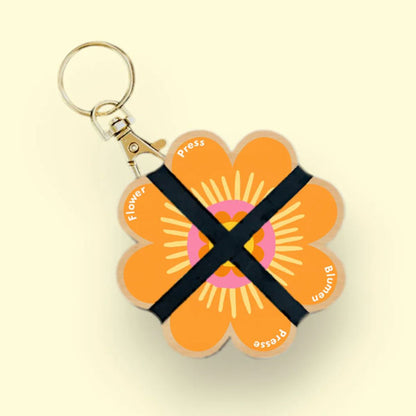 Blomsterpresse Nøkkelring