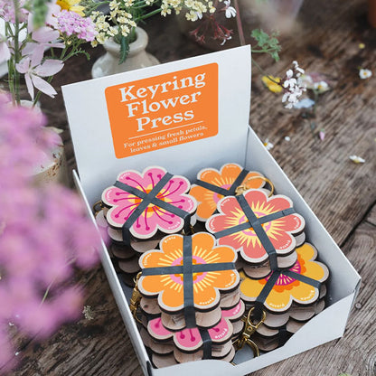 Blomsterpresse Nøkkelring