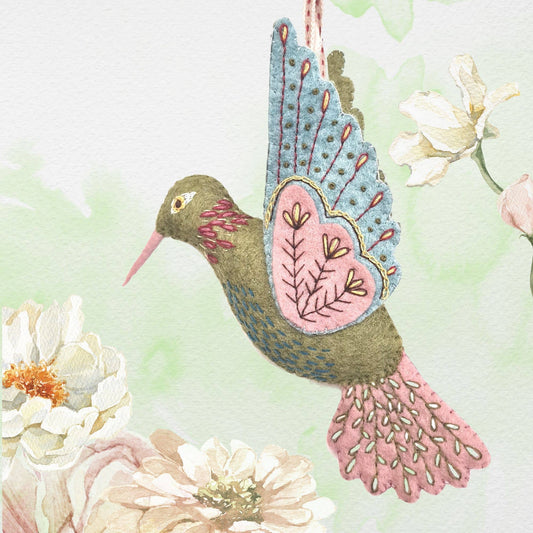 Corinne Lapierre Kolibri (filt + broderi)