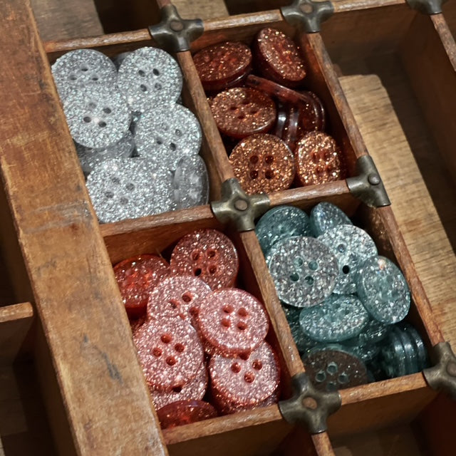 Knapper med glitter