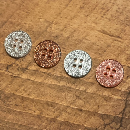 Knapper med glitter